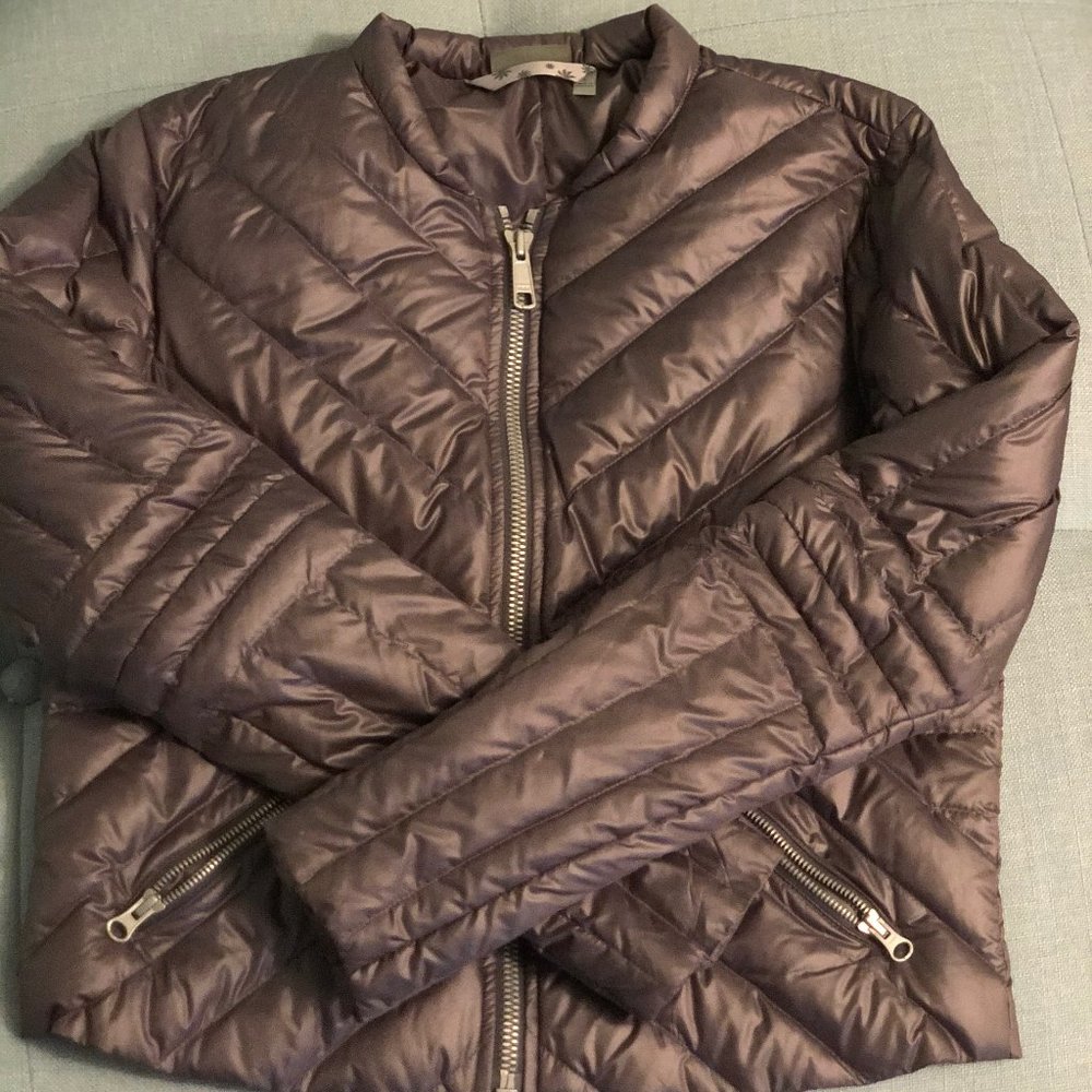Athleta Gray Puffer Jacket